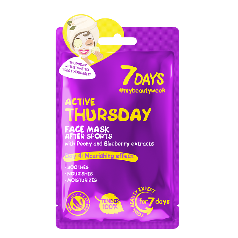7DAYS Active Thursday Sheet Mask 28g