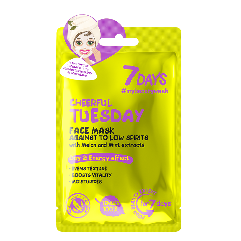 7DAYS Cheerful Tuesday Sheet Mask 28g