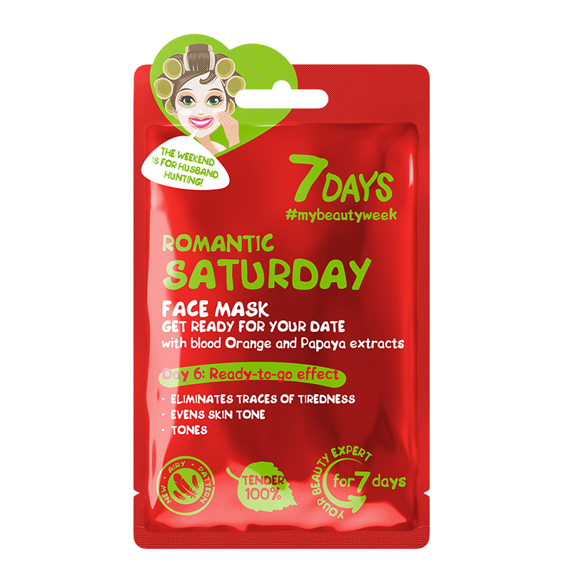 7DAYS Romantic Saturday Sheet Mask 28g