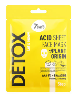 7DAYS Acid Sheet Face Mask AHA (5%) + BHA