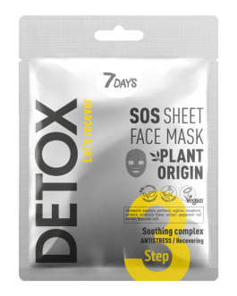 7DAYS SOS Sheet Face Mask Soothing complex